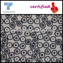 black white woven technic high quality poplin cotton printed thin light weight fabric for garment dress